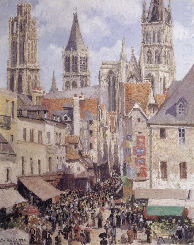 Rue de I-Epicerie,Rouen, Camille Pissarro